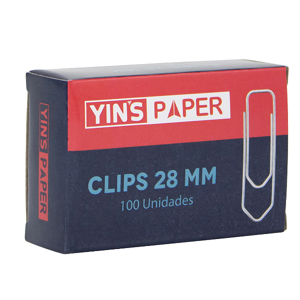 Clips Galvanizado N°2  Com 100 Unidades YP7553 Yins Papper
