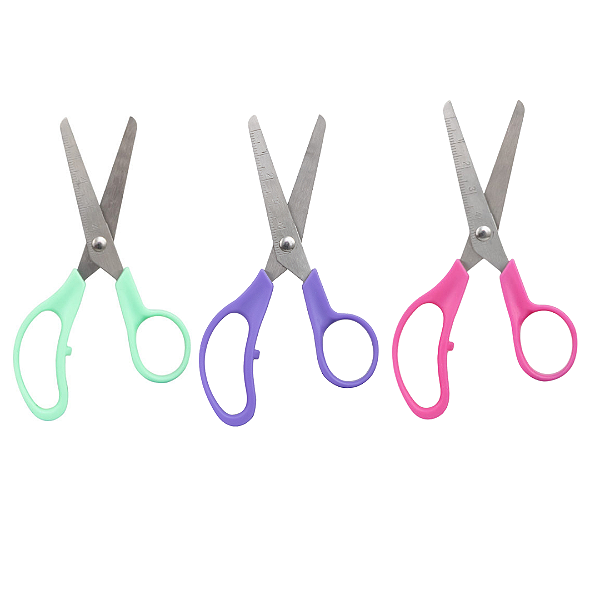 Tesoura Escolar Sem Ponta 12,5cm YP7273 Yins Paper