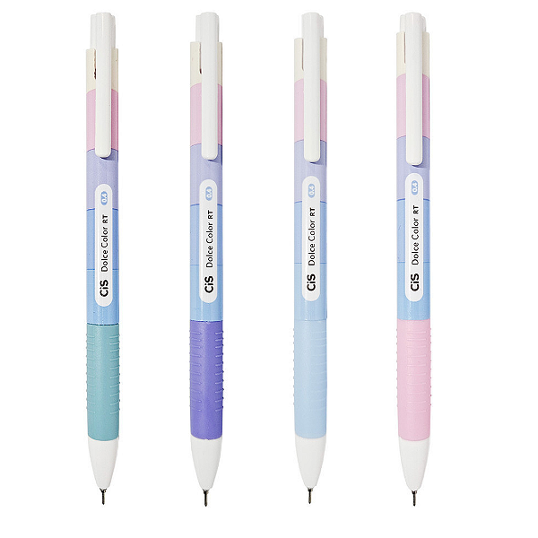 Caneta Esferográfica Retrátil Dolce Color 0.4mm Cis