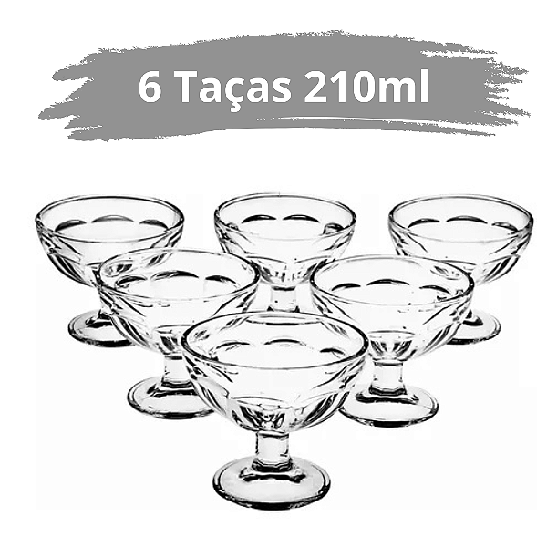 Conjunto De Sobremesa Jade 210ml Com 6 Peças GL7221 Original