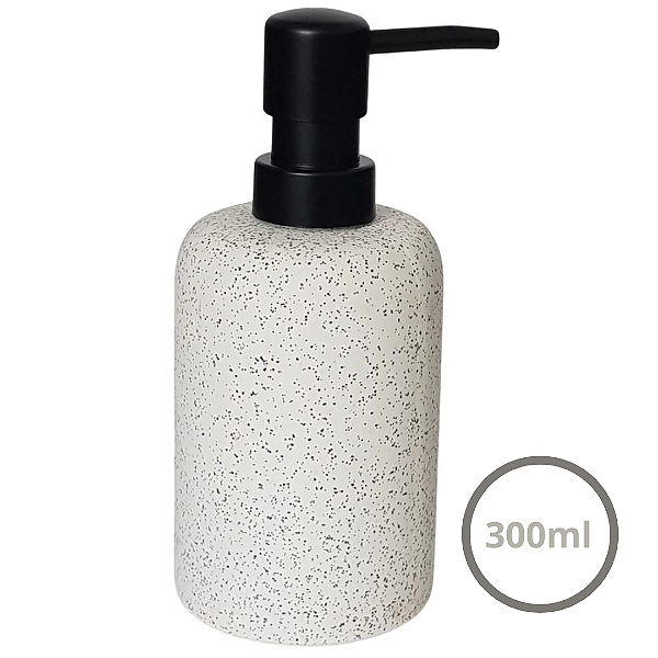 Porta Sabonete Liquido De Cerâmica Dolce Collection 300ml WX17937 Wellmix