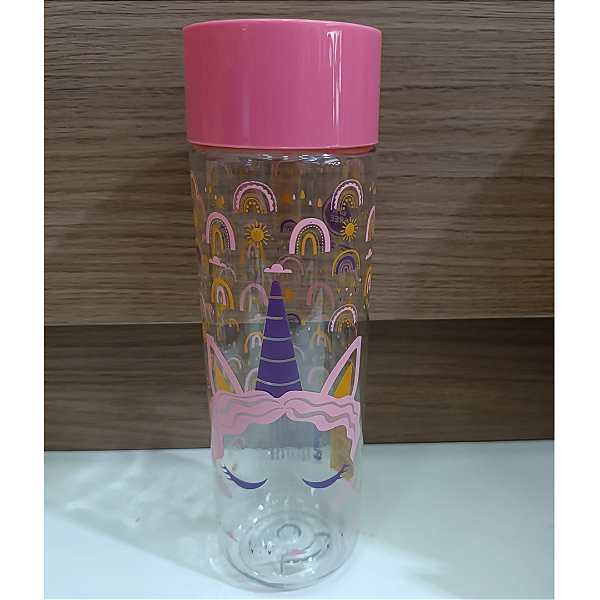 Garrafa De Plástico Unicórnio 700ml 470699 Plasduran