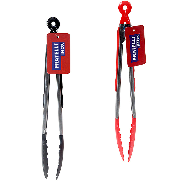 Pegador Multiuso De Silicone Cabo Inox 29cm 5195 Fratelli