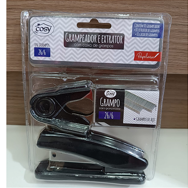 Grampeador Extrator E Grampos 26/6 DT5541 Cosy