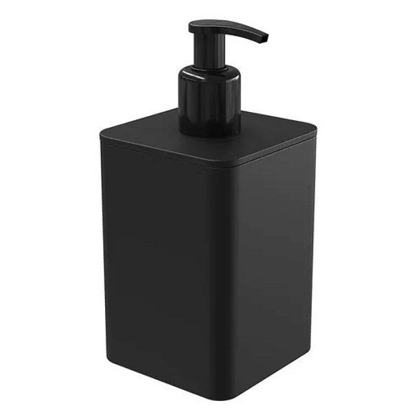 Porta Sabonete Liquido Plástico Smile Preto 350ml 1526-P Stolf