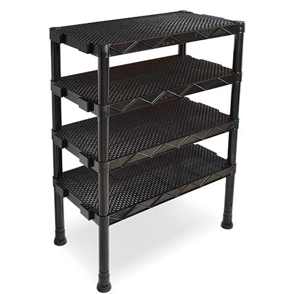 Estante Atena De Plástico Rattan Preta 25810 Arqplast