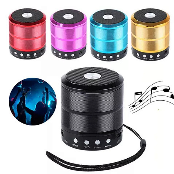 Mini Caixa De Som Portátil  Bluetooth/Usb/Aux/Fm CNN-887 Livstar
