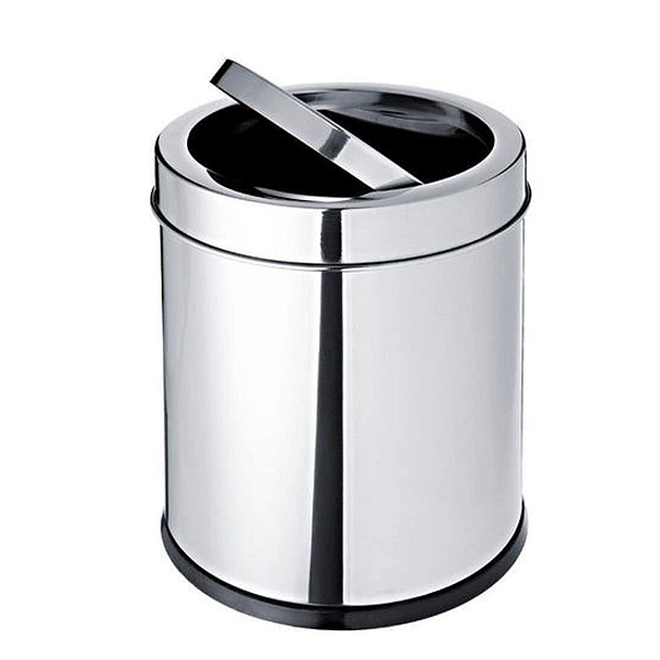 Lixeira Basculante Inox 3 Litros WX011506 Wellmix