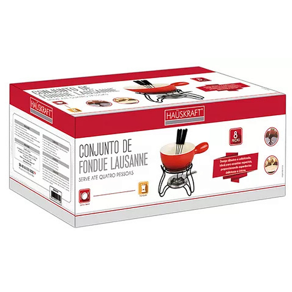 Conjunto De Fondue Lausanne 8 Peças CJFN047 Hauskraft