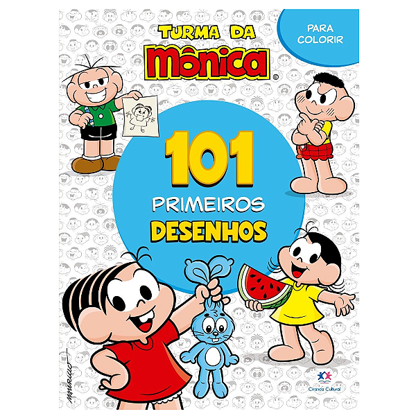 Livro Para Colorir Turma Da Monica 101 Primeiros Desenhos 6674 Magic Kids