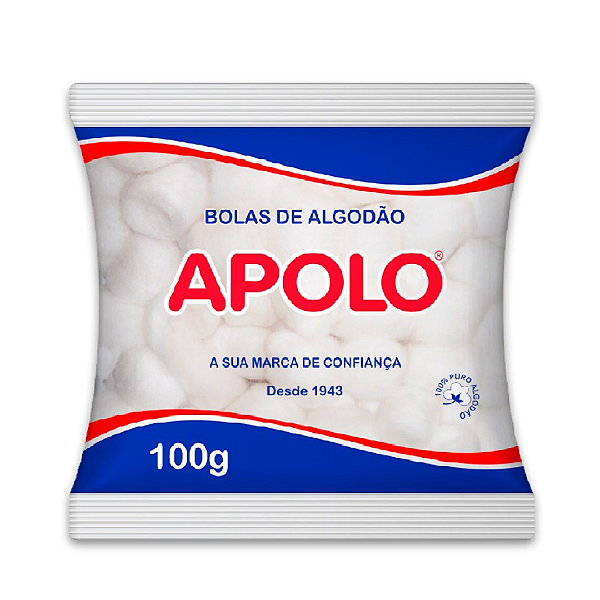 Bolas De Algodão 100g Apolo