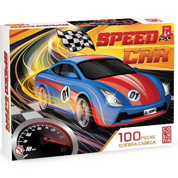 Quebra Cabeça Speed Car 100 Peças 792457 Coluna