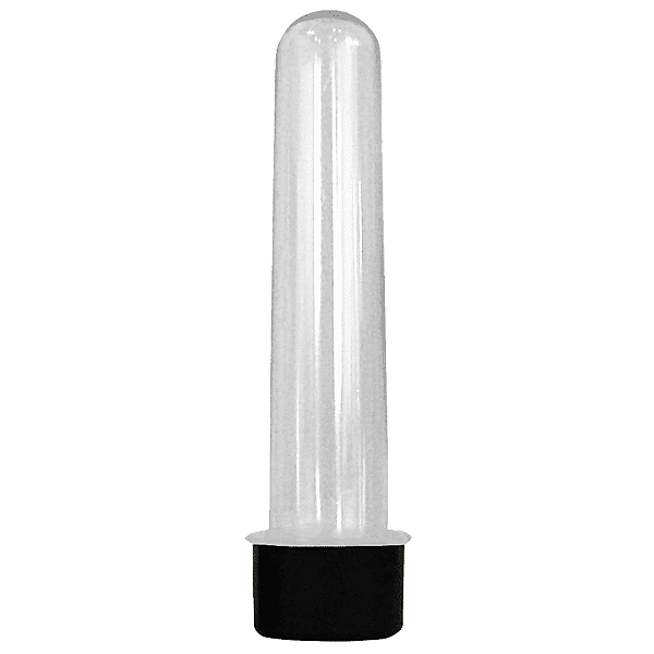 Tubete Cristal Com Tampa Plática 12cm Massari