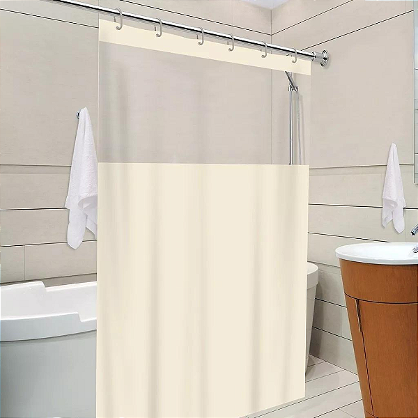 Cortina Para Box Vinil Visor Liso 1,35x2m 621-S1 Plast Leo