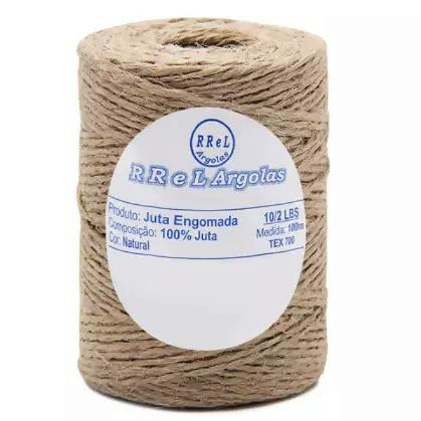 Rolo Fio De Juta Engomada 100m RReL