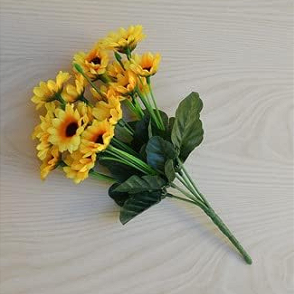 Buque De Girassol Pequeno 22 Flores Artificiais FL-553