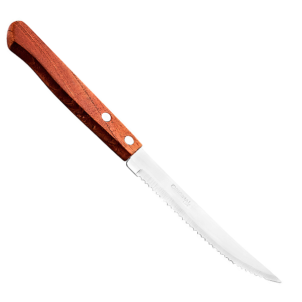 Faca De Mesa Inox Cabo De Madeira Wood SL0602 Original