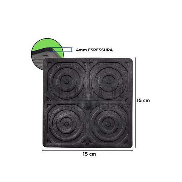 Protetor De Pvc Quadrado Para Ralo 15cm 111 Maxximo