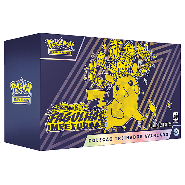 Jogo De Cartas Pokemon Box Treinador Avançado Fagulhas Impetuosas 35034 Copag