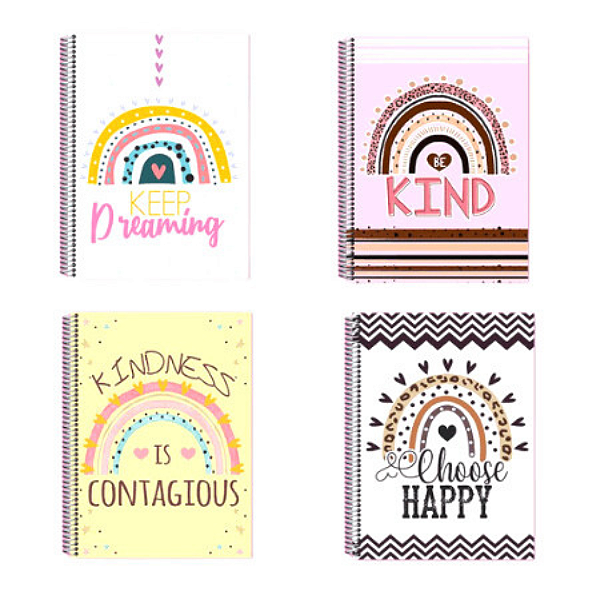 Caderno Espiral Capa Dura Funny Girls 80 Folhas Maxima