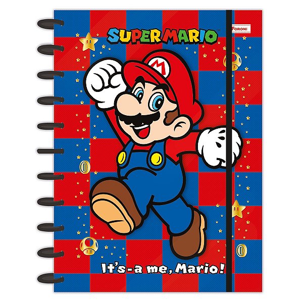 Caderno Discbook Super Mario Bros 80 Folhas Foroni