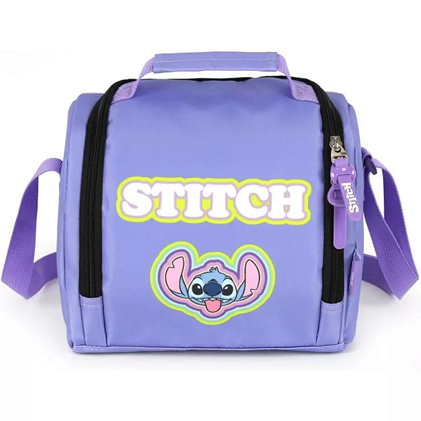 Lancheira Térmica Stitch Lilás LA47737 Luxcel