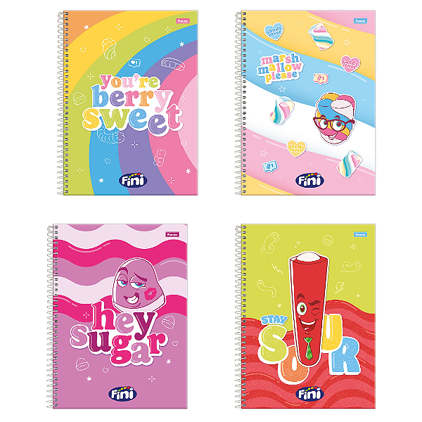 Caderno Espiral Capa Dura Fini 80 Folhas Foroni
