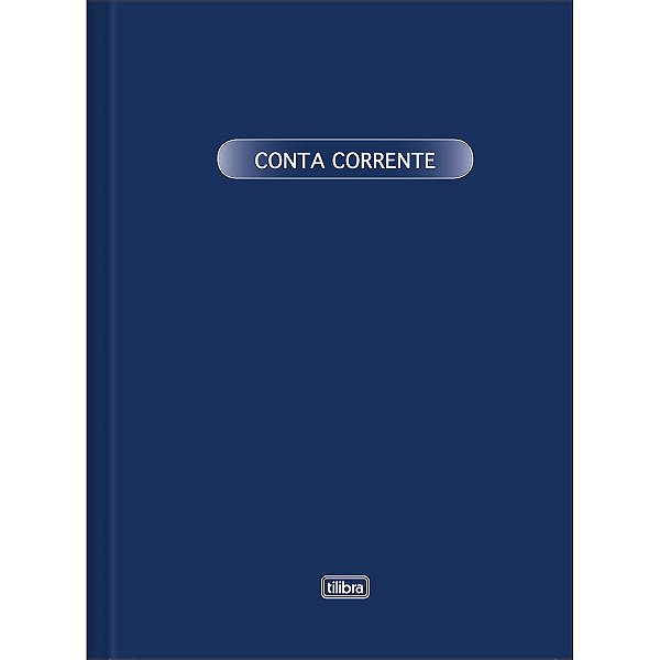 Livro Brochura Capa Dura Pequeno Conta Corrente 100 Folhas Tilibra