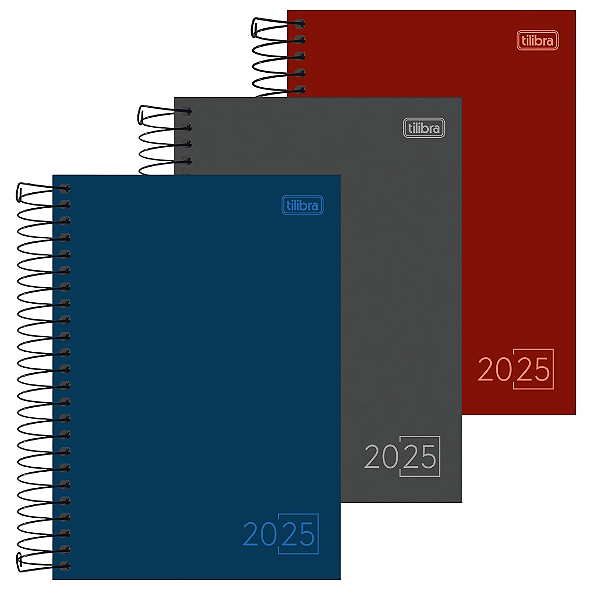 Agenda Espiral Capa Dura Spice Cores 160 Folhas Tilibra