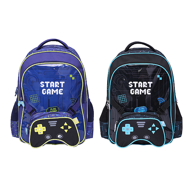 Mochila De Costas Infantil Com Estojo Star Game Boy YS42378-MC Yins Paper