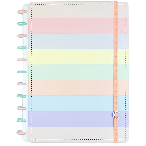 Caderno Arco Íris Pastel Médio CIMD3057 Caderno Inteligente