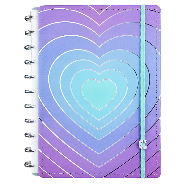 Caderno Silver Love Grande CIGD4127 Caderno Inteligente