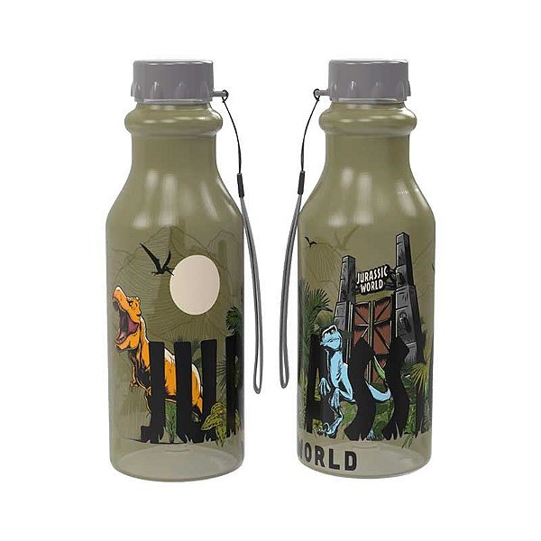 Garrafa Plastica Retro Jurassic World 500ml Plasútil