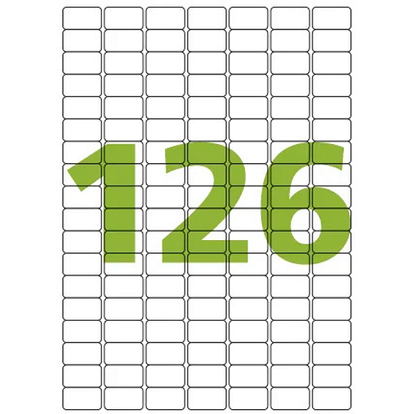 Folha Etiqueta Adesiva Inkjet+Laser Com 126 Etiquetas CA4349 Colacril