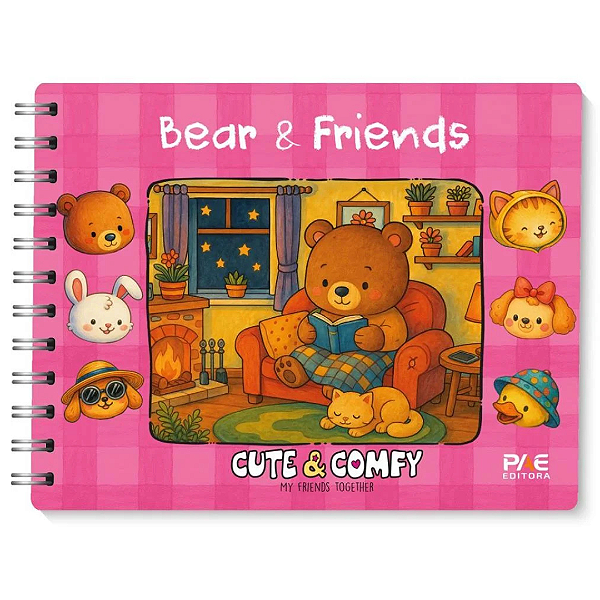 Livro Para Colorir Cute & Comfy Bear Friends 584619 Pae Editora