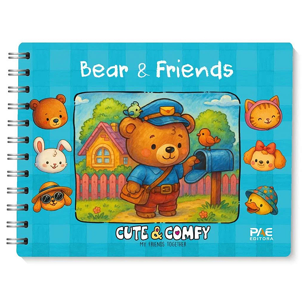 Livro Para Colorir Cute & Comfy Bear Friends 584633 Pae Editora