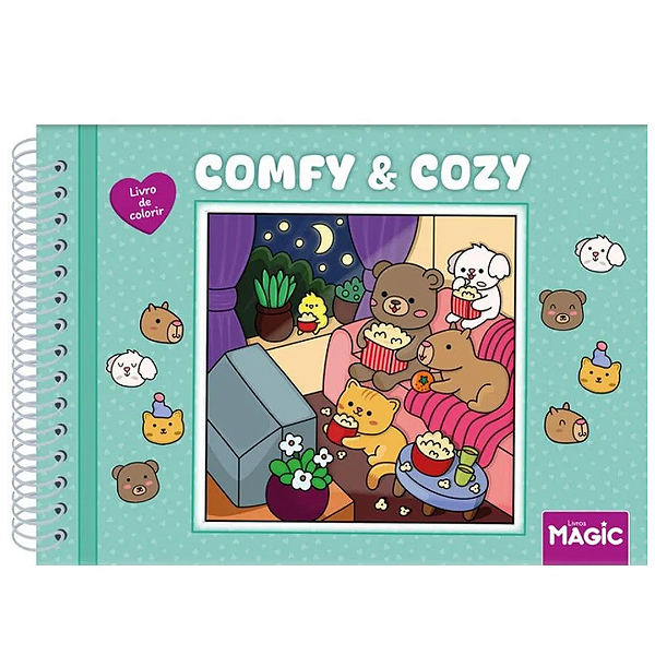 Livro Para Colorir Comfy E Cozy 584754 Magic Kids