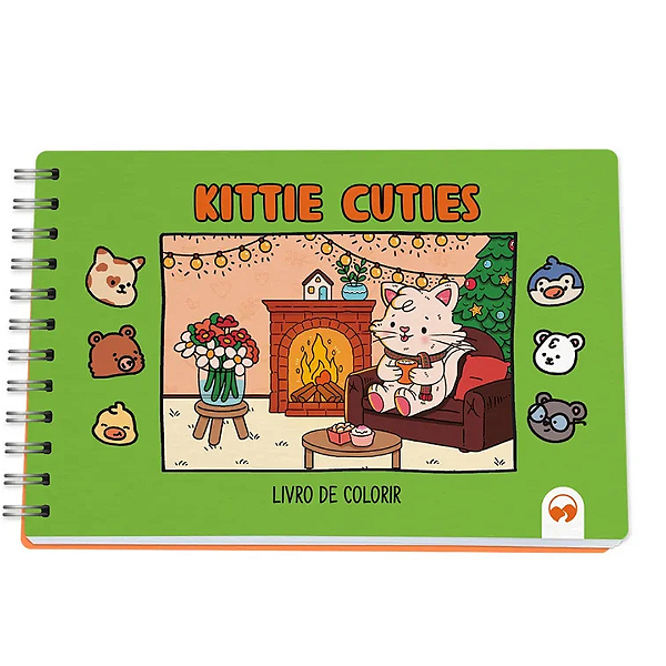 Livro Para Colorir Kittie Cuties 64 Páginas Vale Das Letras