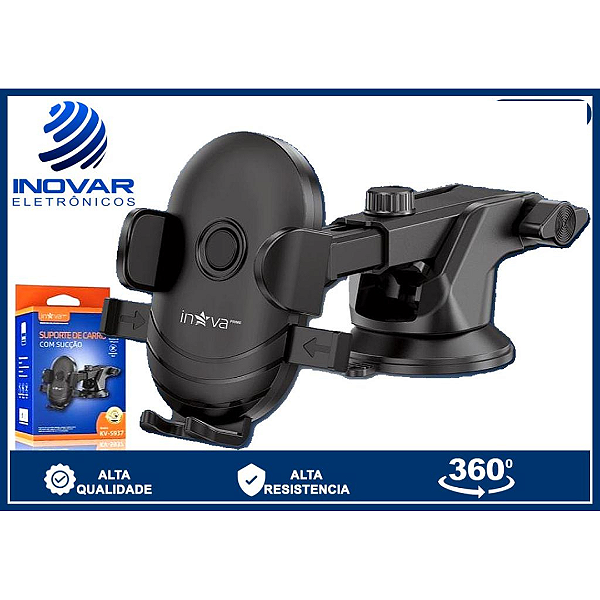 Suporte Veicular Para Celular Com Sucção KV5937 Inova