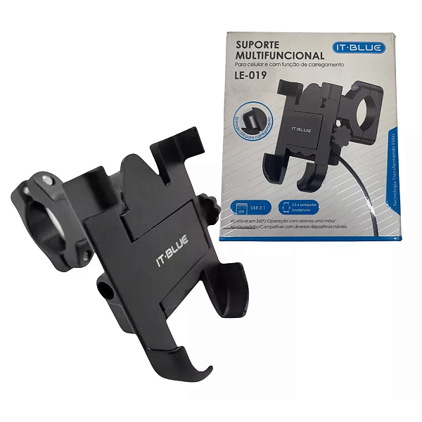 Suporte Para Celular Multifuncional Com Função De Carregamento LE-019 It Blue