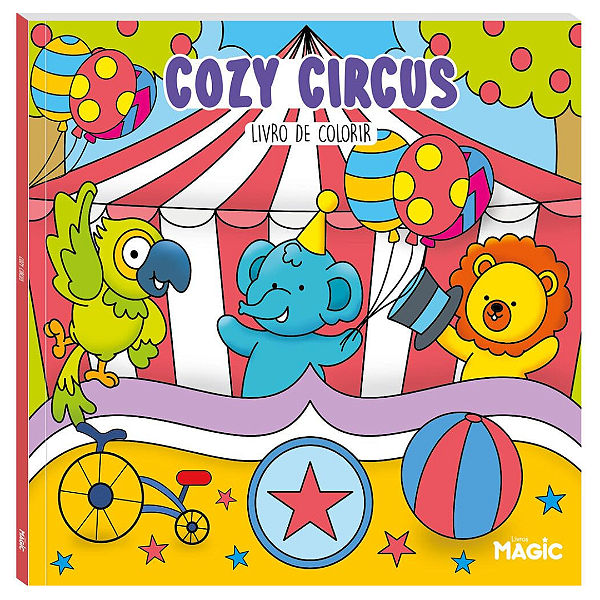Livro Para Colorir Bobbie Goods Cozy Circus 84785 Magic Kids