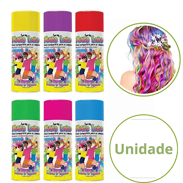 Tinta Para Cabelo Spray Loko 120ml 2870 Make+