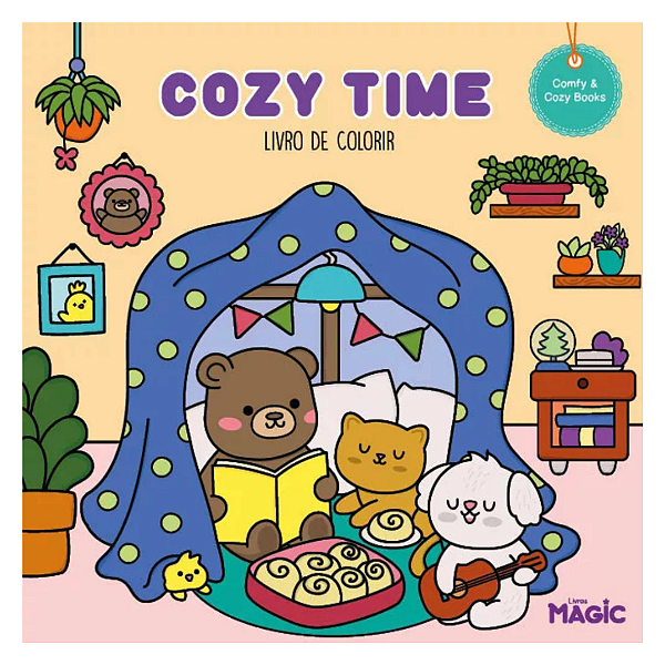 Livro Para Colorir Bobbie Goods Cozy Time 48 Páginas 84914 Magic Kids