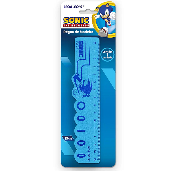 Régua De Madeira Sonic 15cm Leonora