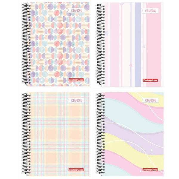 Caderno Espiral Capa Dura Charm 200 Folhas Panamericana