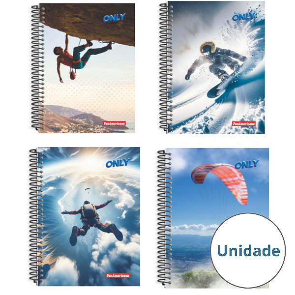 Caderno Espiral Capa Dura Only 80 Folhas Panamericana