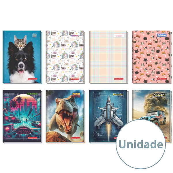 Caderno Brochura Capa Dura 80 Folhas Panamericana