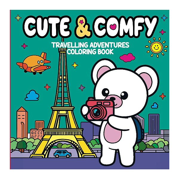 Livro Para Colorir Cute & Comfy Bold Easy Edição 6 Camelot Editora