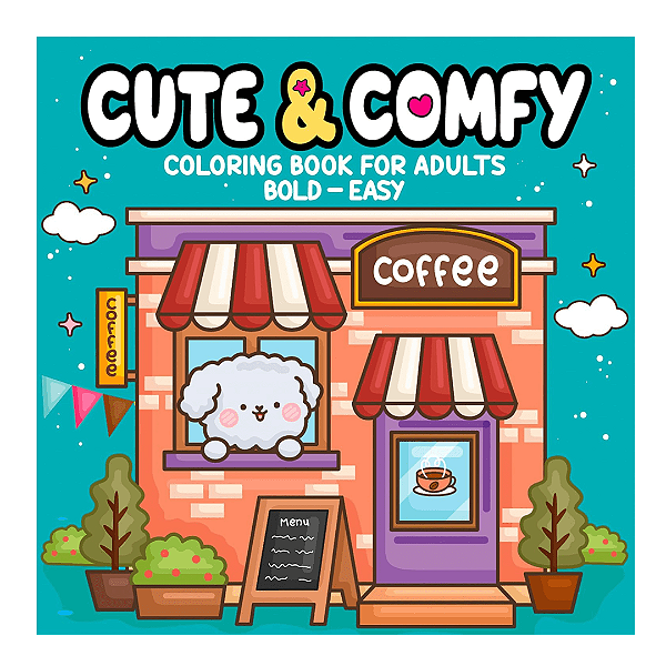 Livro Para Colorir Cute & Comfy Bold Easy Edição 3 Camelot Editora