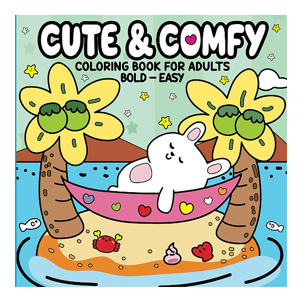 Livro Para Colorir Cute & Comfy Bold Easy Edição 1 Camelot Editora